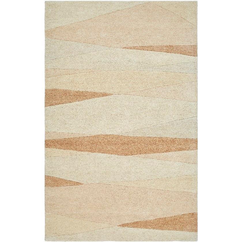 Mulhouse Modern Dark Brown/Light Beige Area Rug