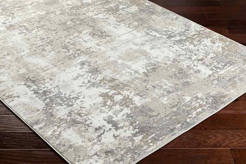 Nakiea Modern Light Brown Area Rug