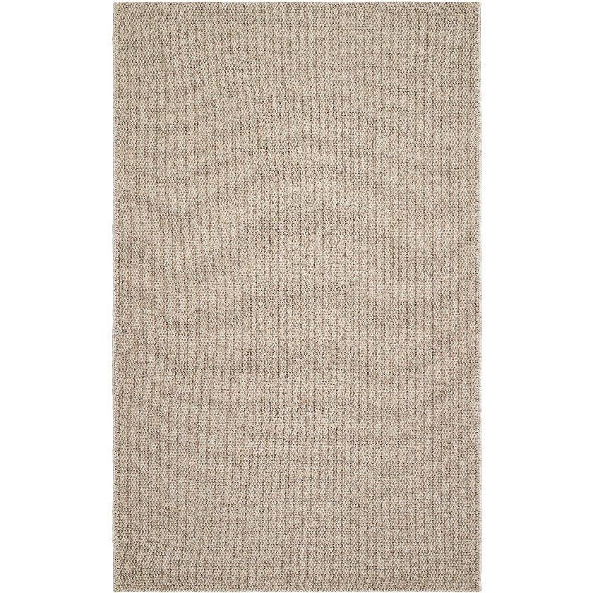 Nalani Solid and Border Dark Brown Area Rug