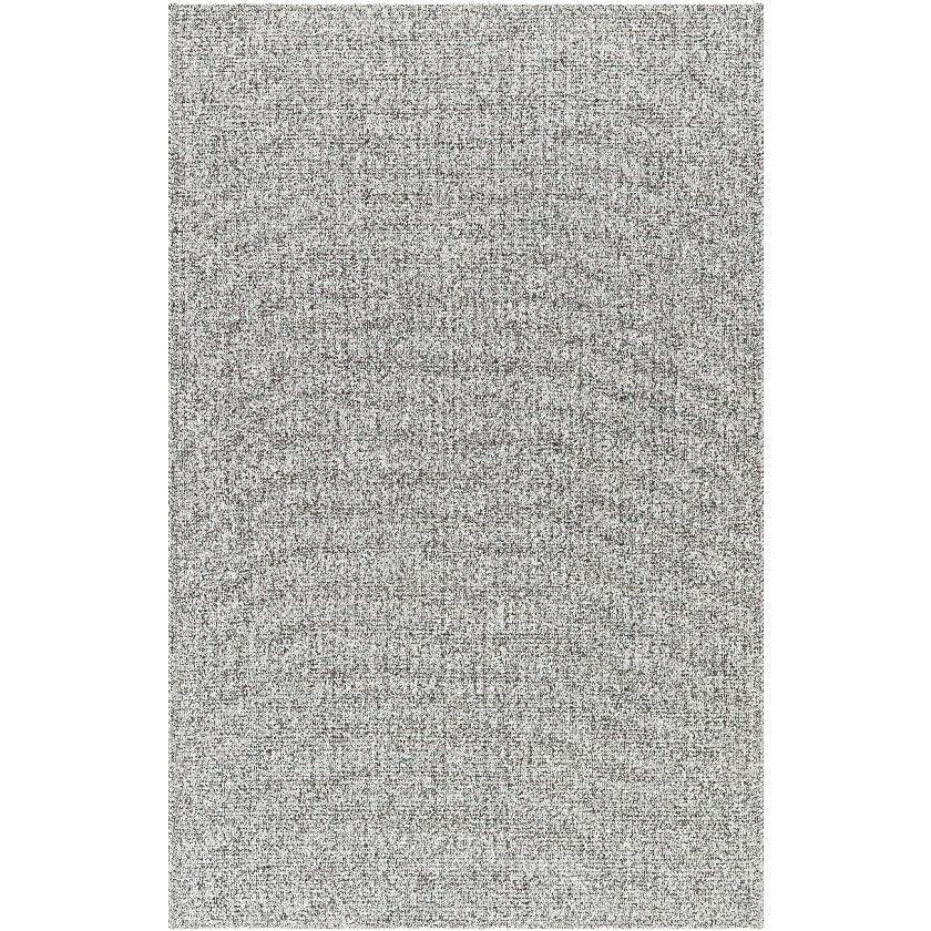 Nalani Solid and Border Silver Area Rug