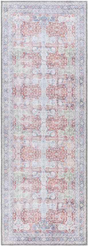 North Riverside Traditional Blush Washable Area Rug