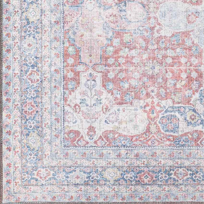 North Riverside Traditional Blush Washable Area Rug