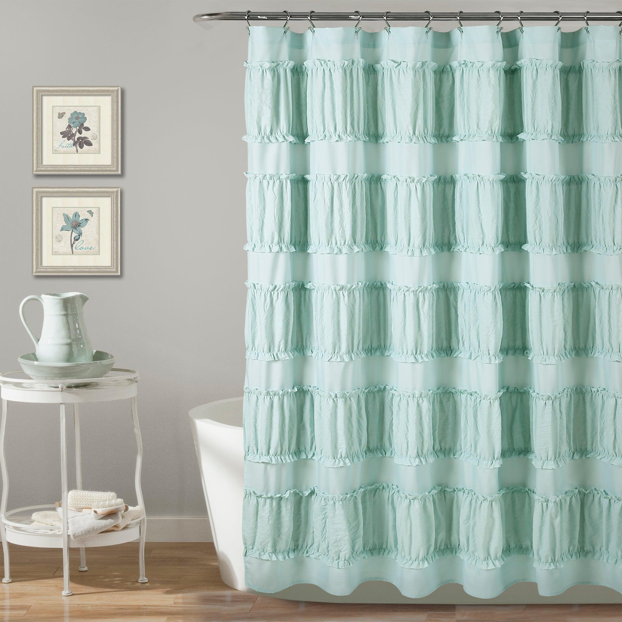 Nova Ruffle Shower Curtain