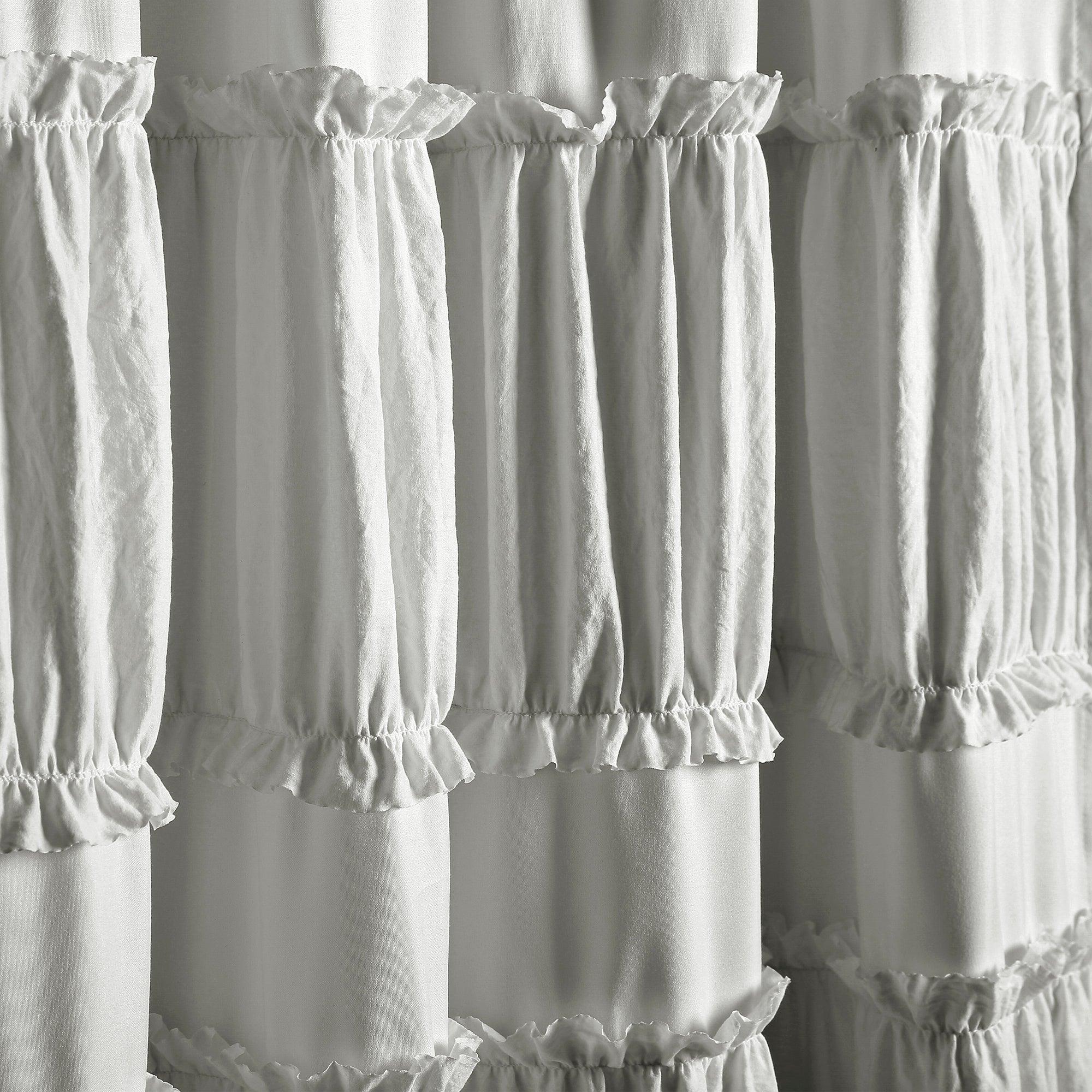 Nova Ruffle Window Curtain Panel Set