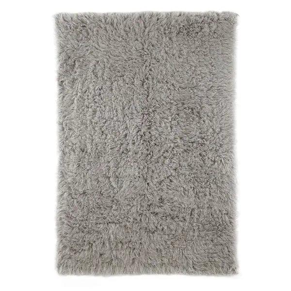 nuLOOM Greek Flokati Shag Natural Gray 8 ft. x 10 ft. Area Rug