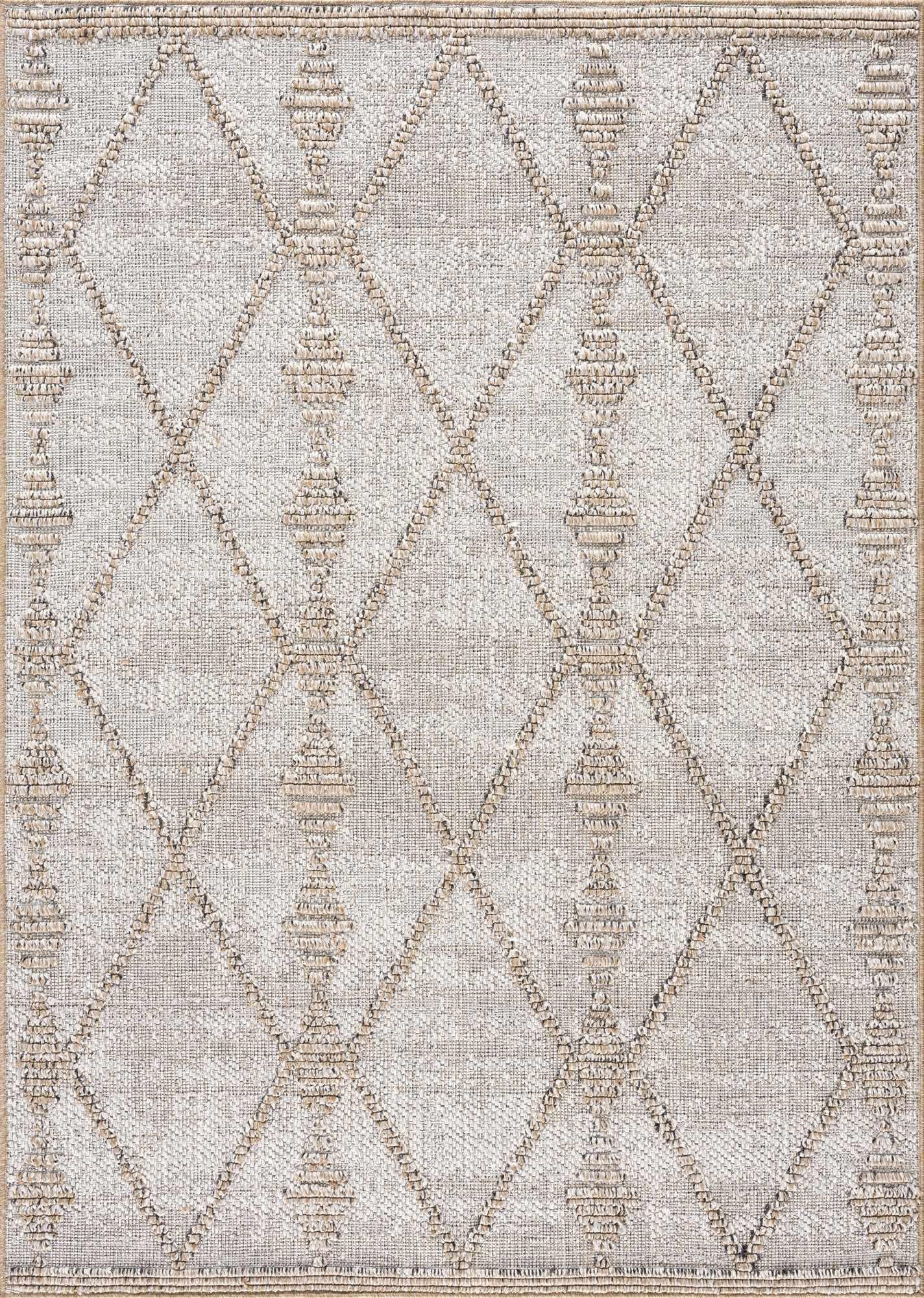 Nyla Bone & Tan Area Rug