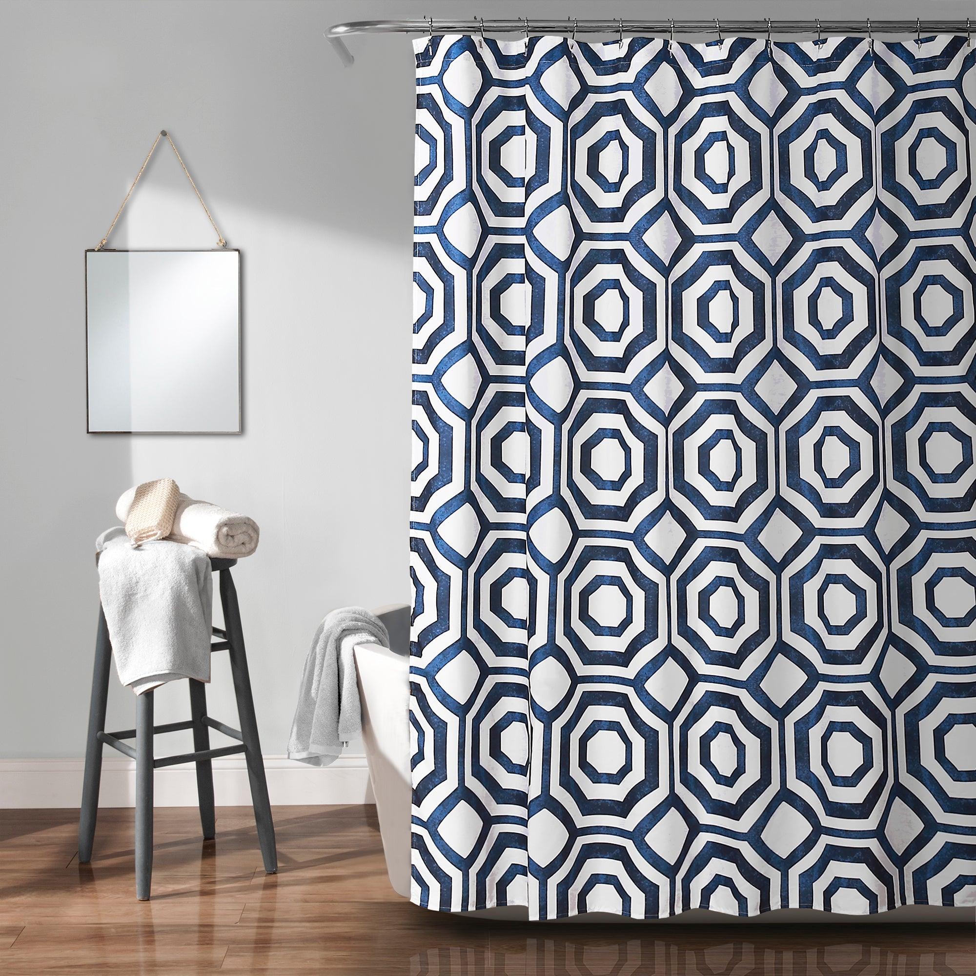 Octagon Blocks Shower Curtain