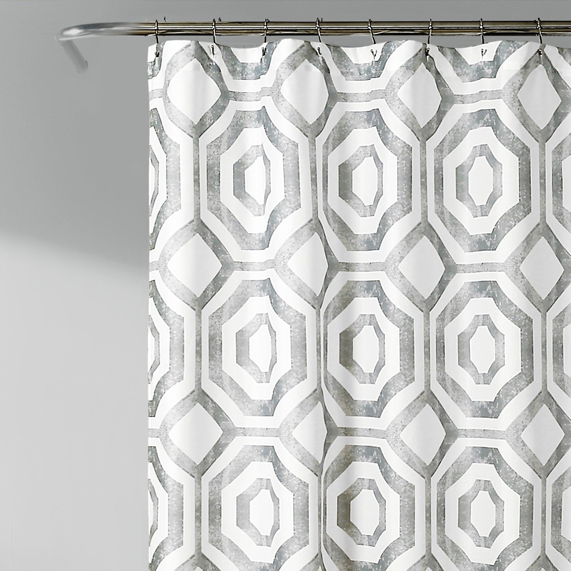 Octagon Blocks Shower Curtain