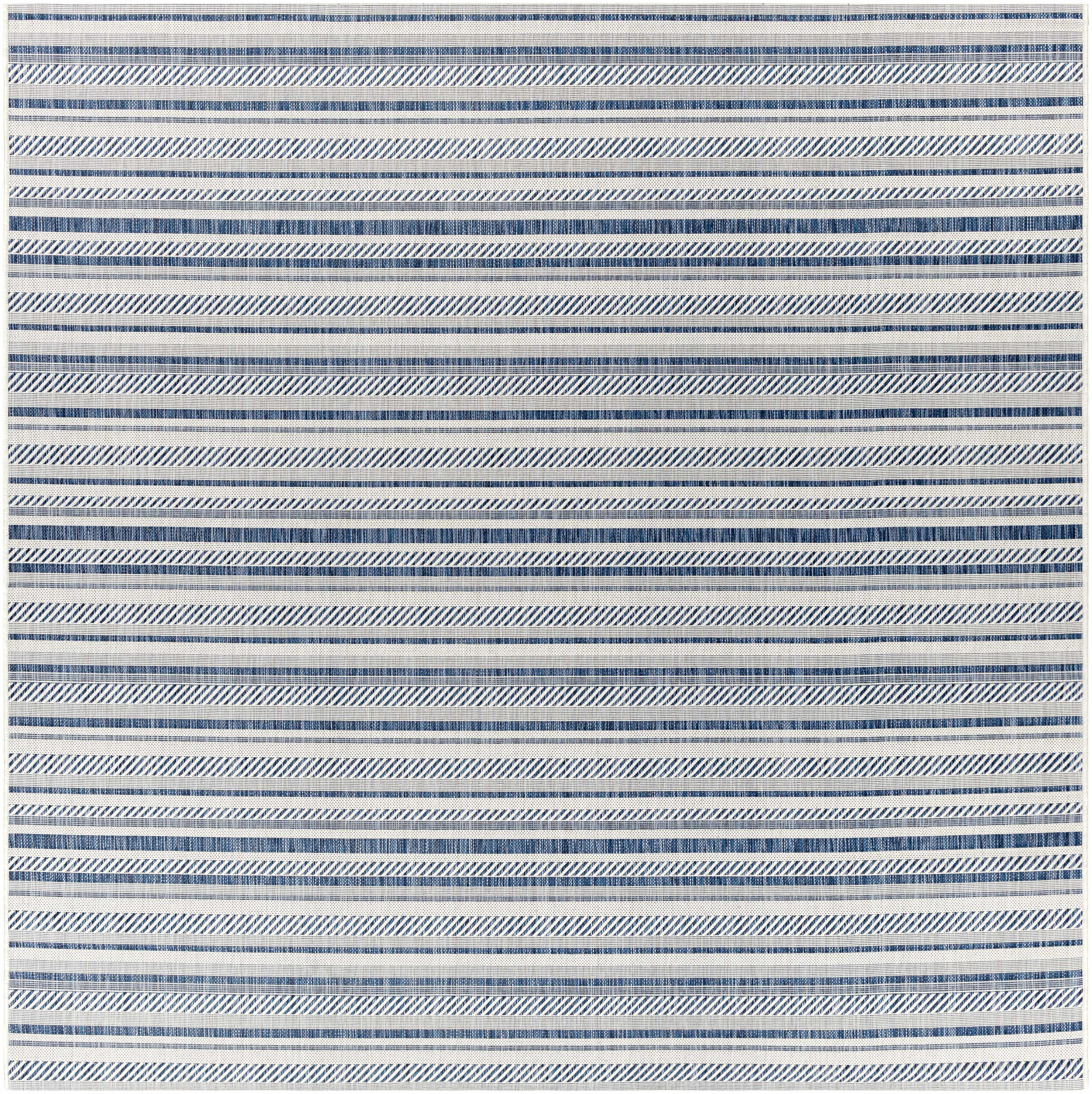 Olin White&Blue Performance Rug