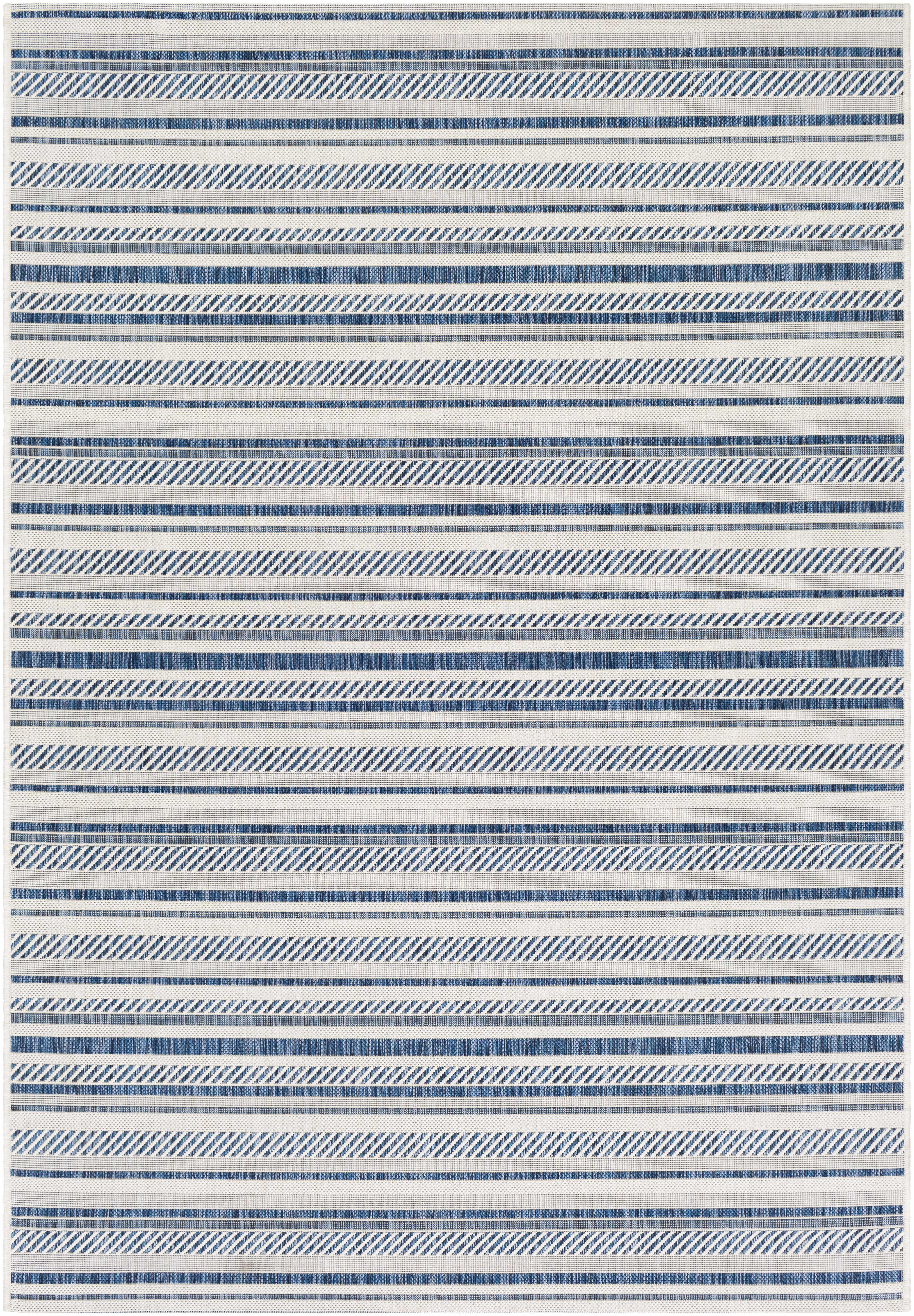 Olin White&Blue Performance Rug