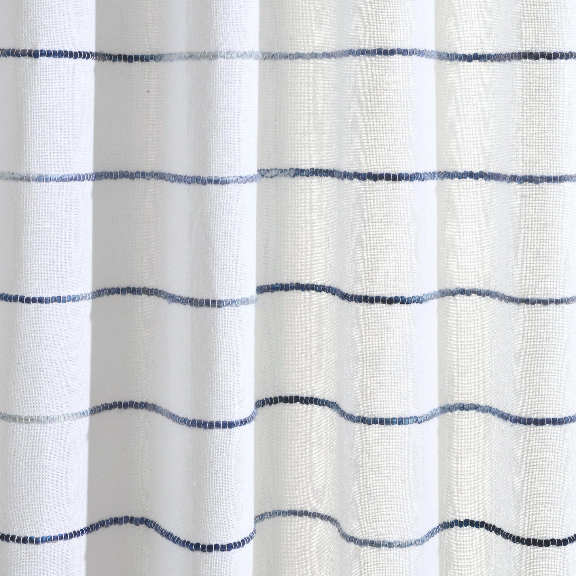 Ombre Stripe Yarn Dyed Cotton Shower Curtain