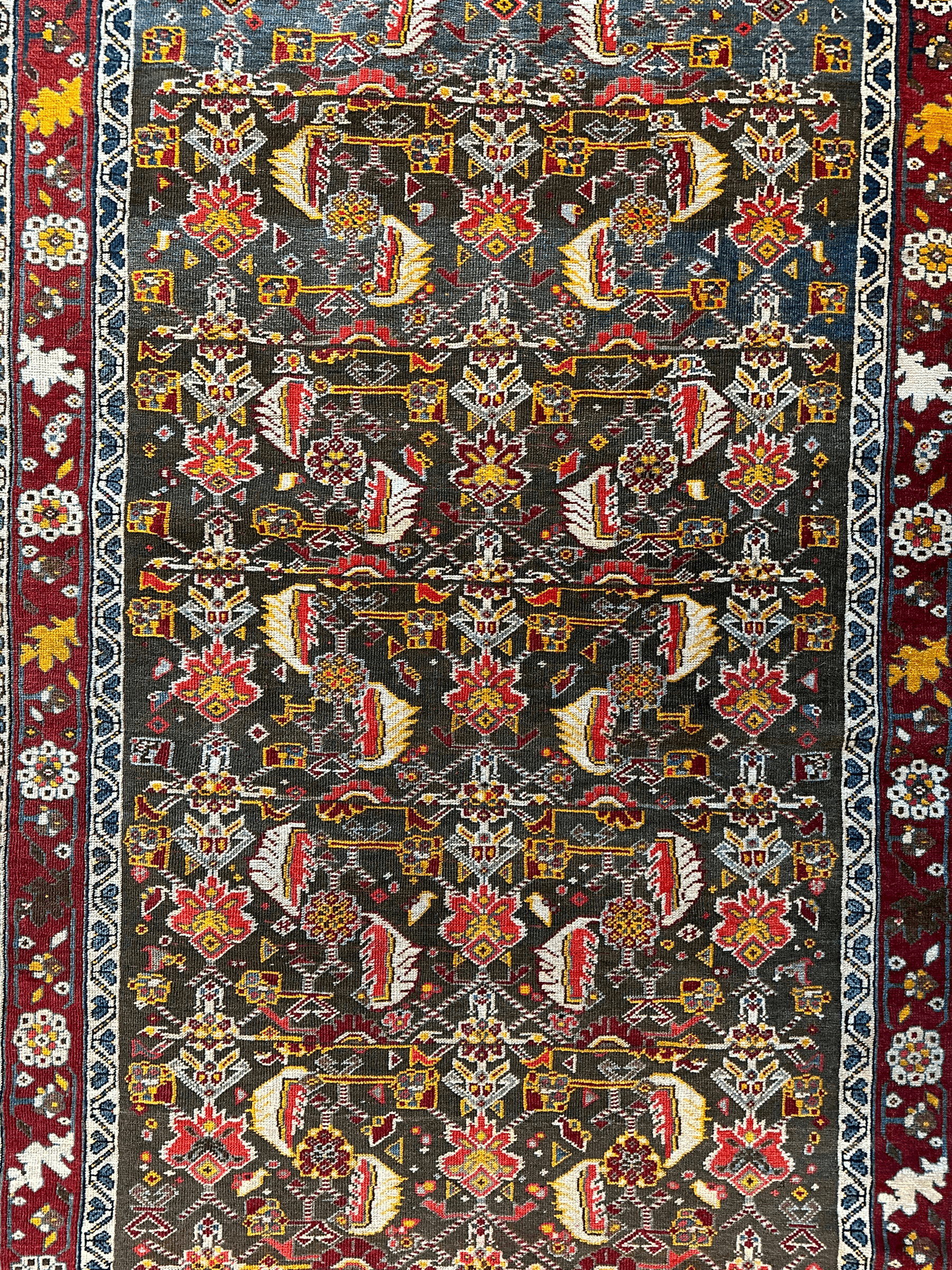 One of a Kind Persian Kashkuli Runner - 3’2" X 6’8"