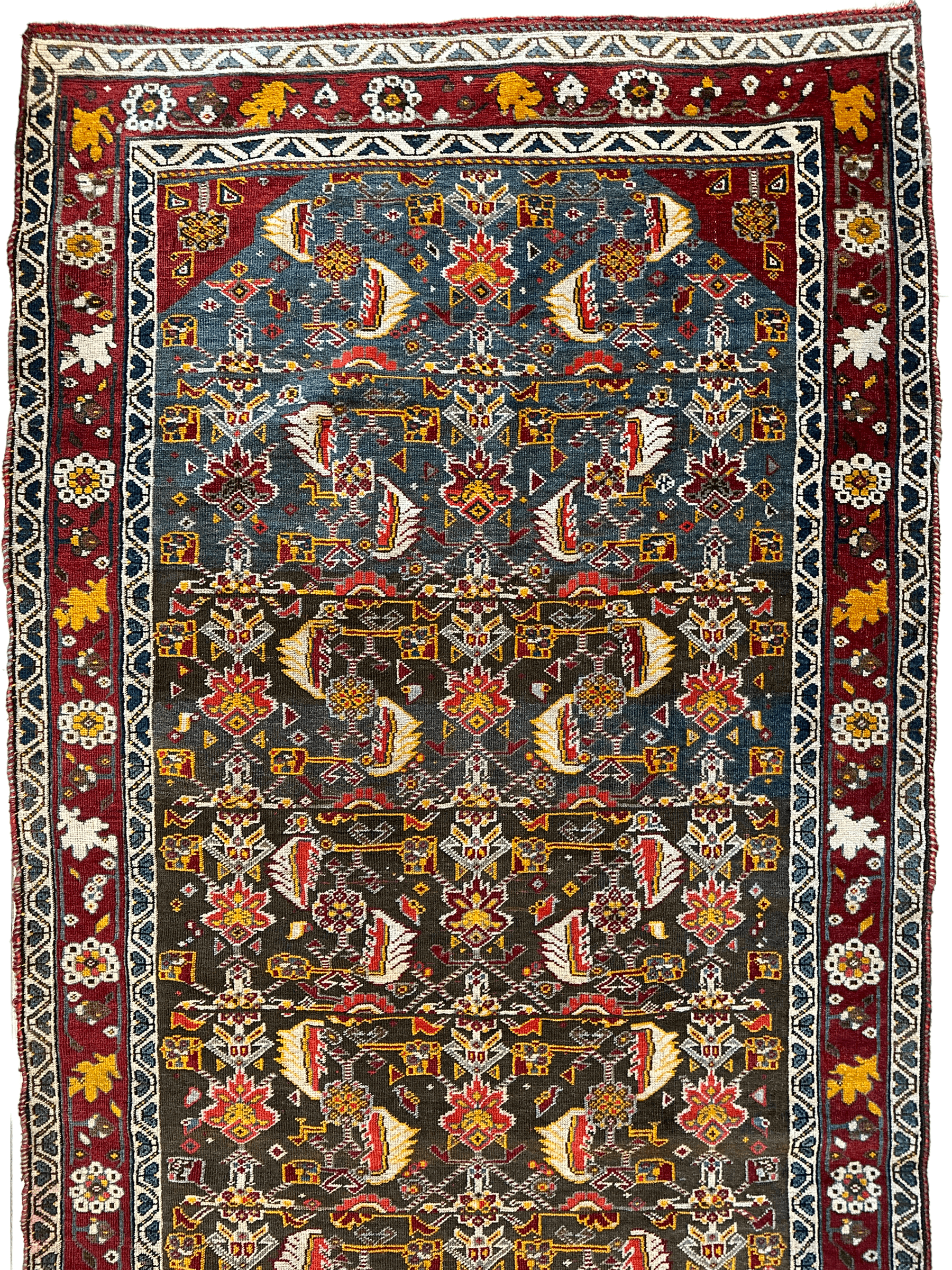 One of a Kind Persian Kashkuli Runner - 3’2" X 6’8"