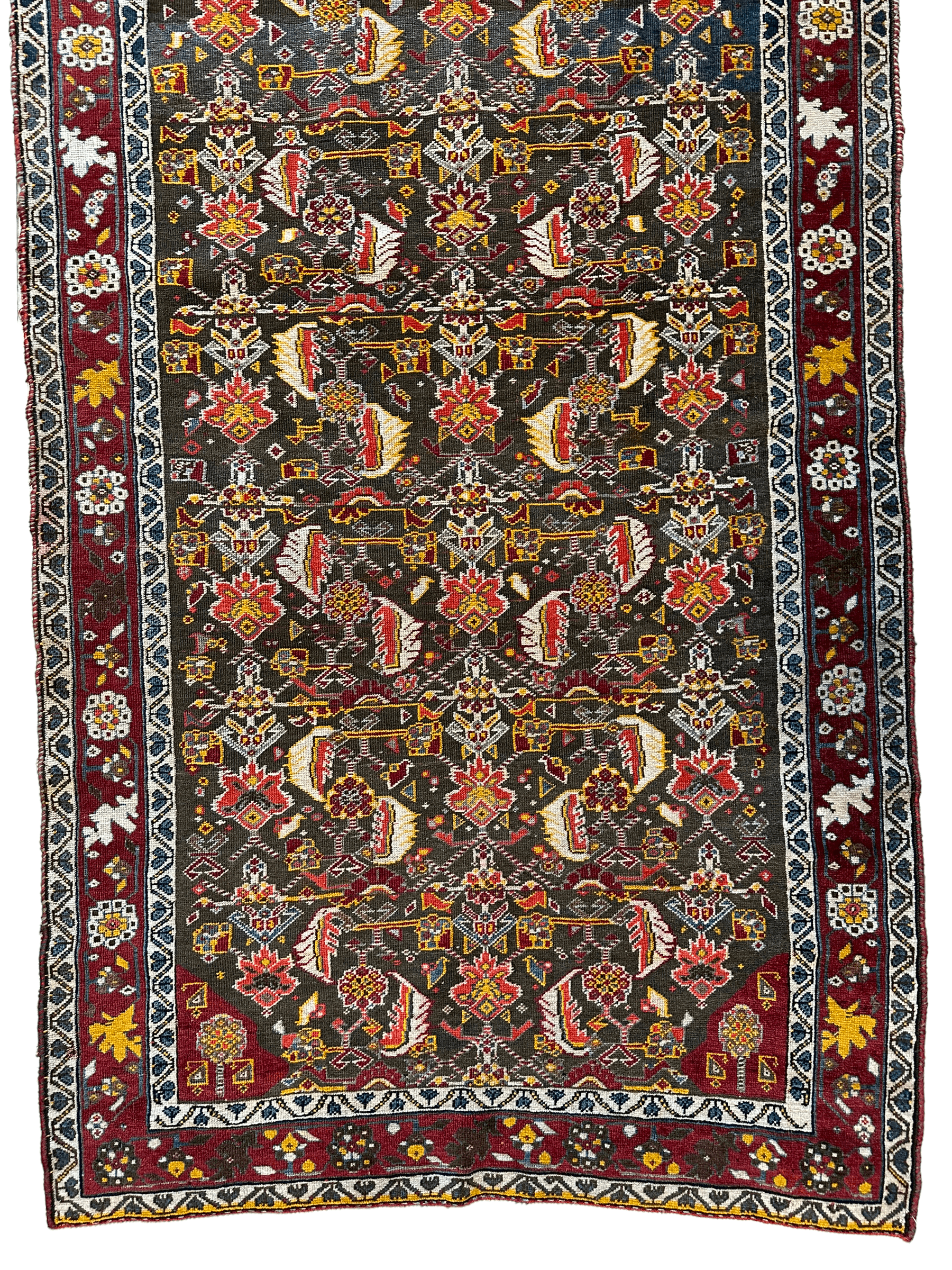 One of a Kind Persian Kashkuli Runner - 3’2" X 6’8"