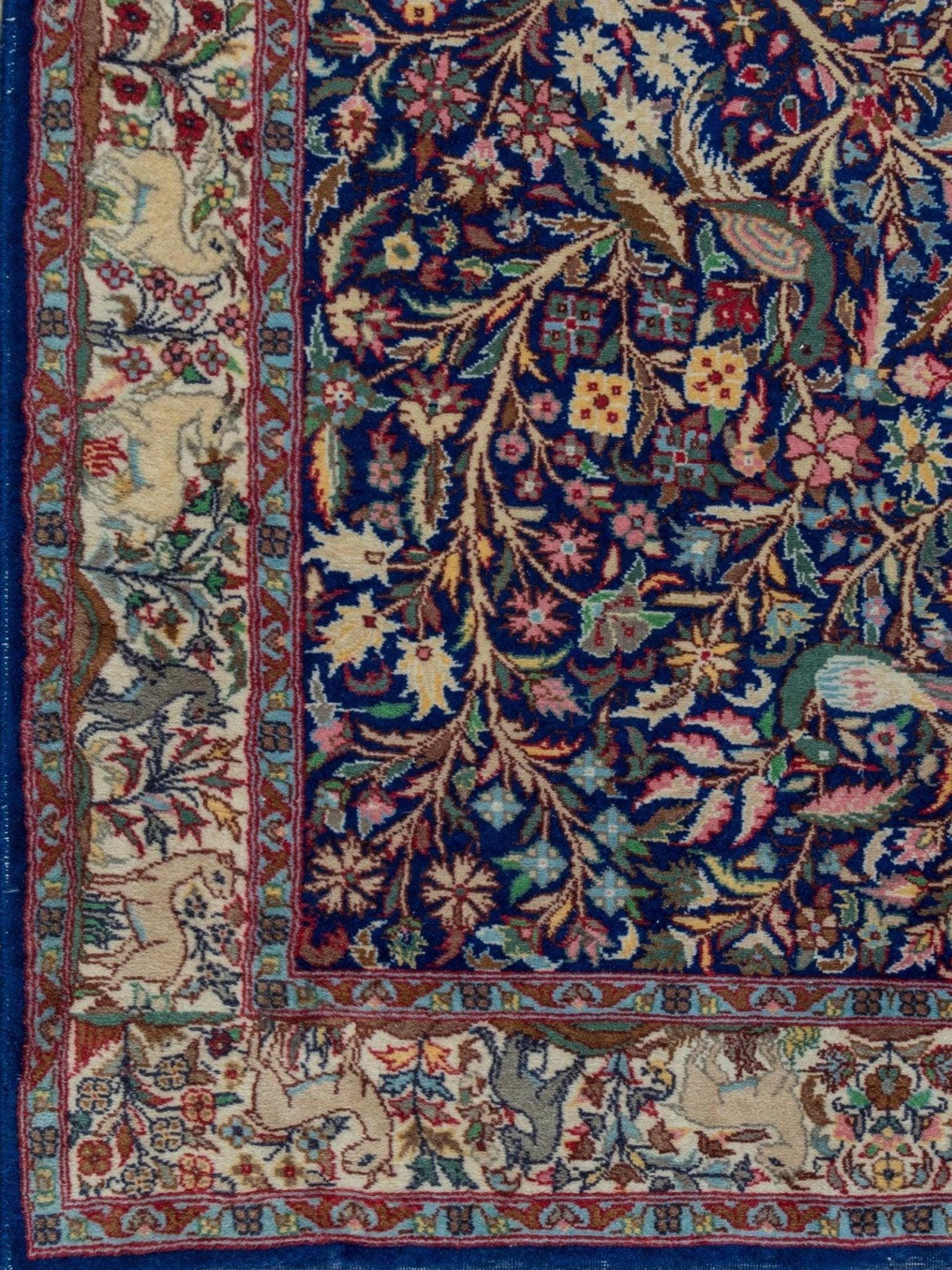 One of a Kind Persian Kirman Tree of Life Rug 3'x5' ft