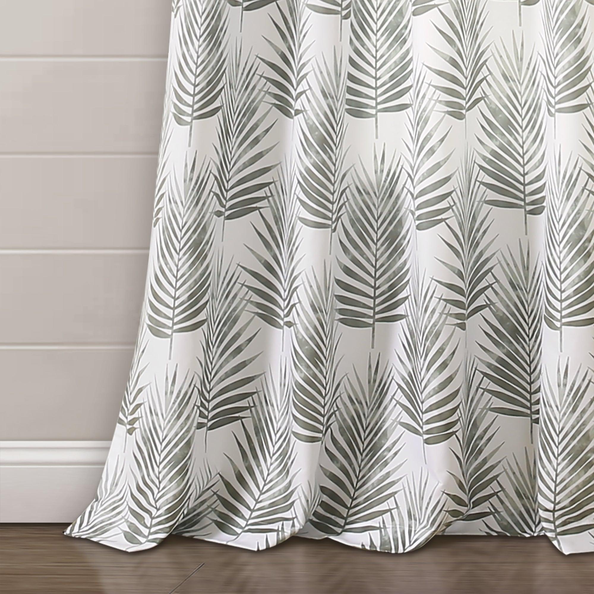 Palm Lane Window Curtain Panel Set