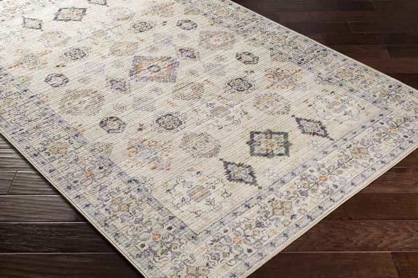 Park Forest Traditional Beige Washable Area Rug