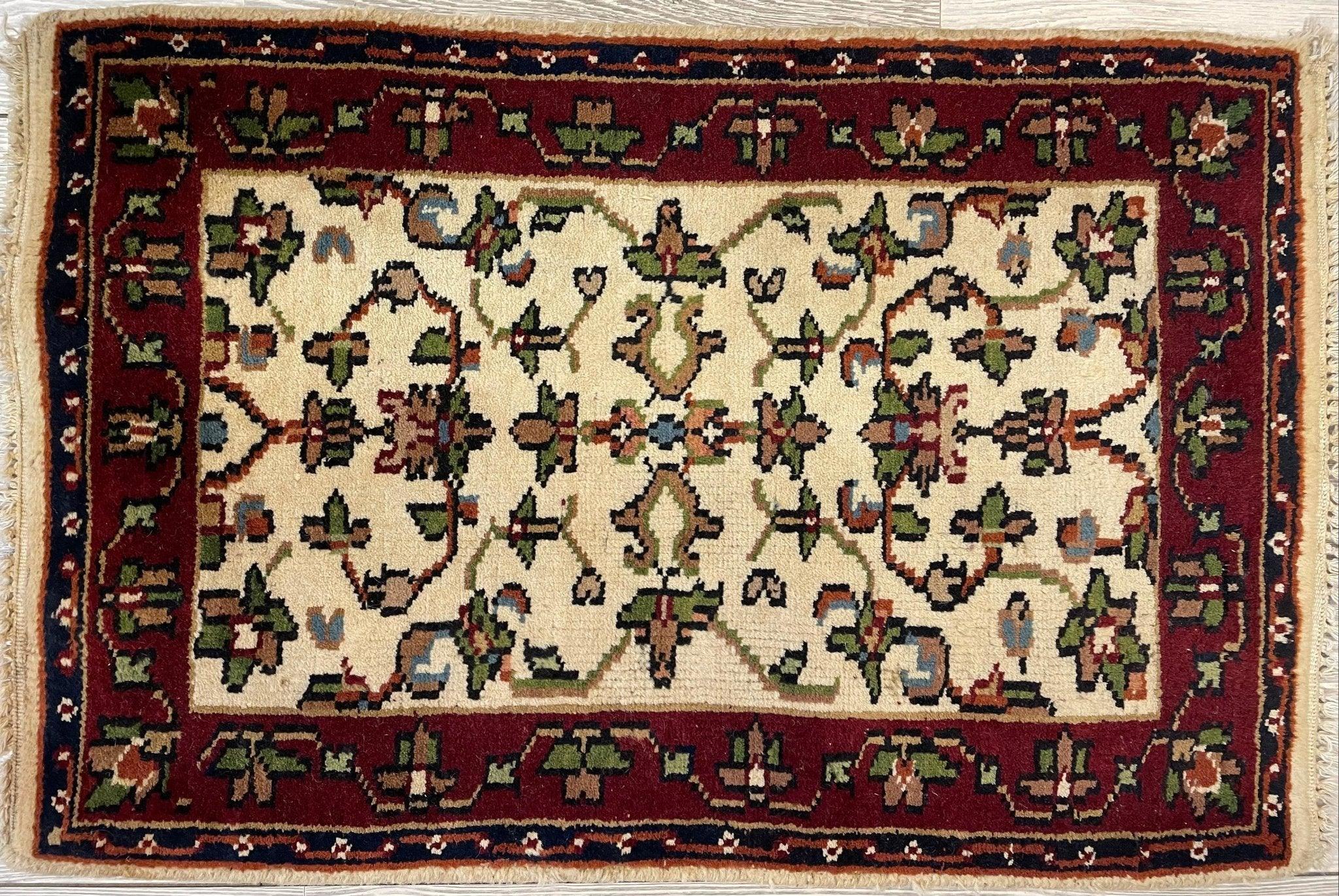 Peshawar Wool Handmade Small Rug 2x3 Ft