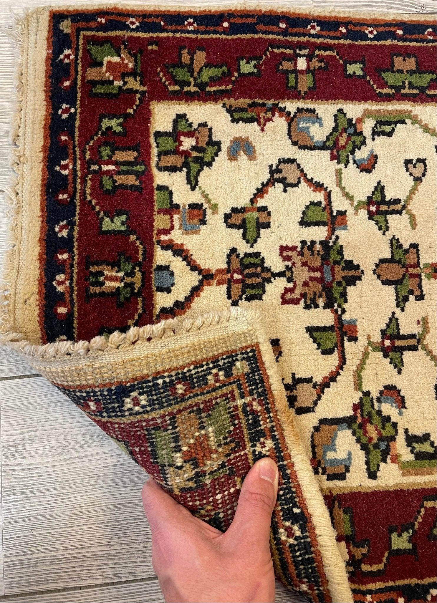 Peshawar Wool Handmade Small Rug 2x3 Ft