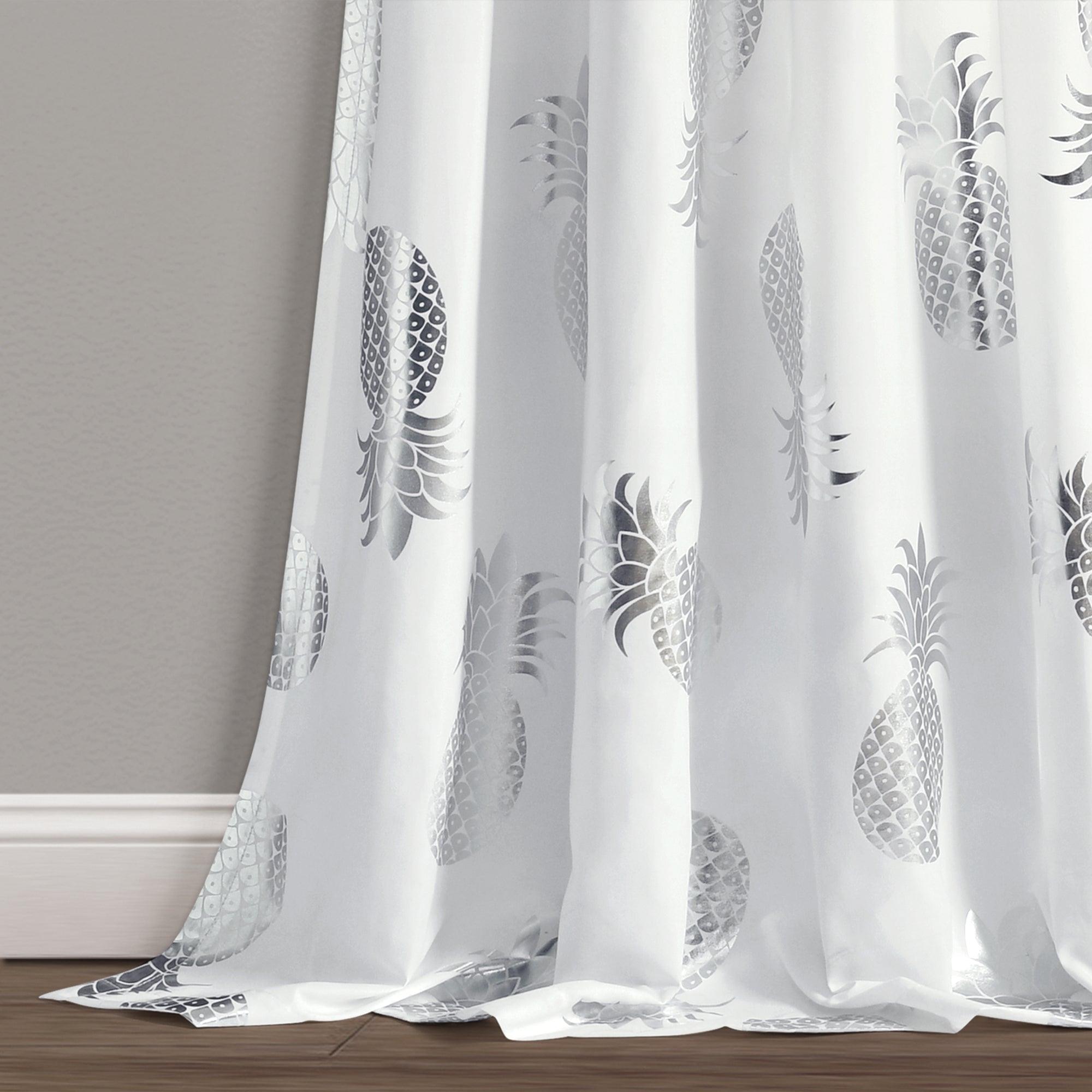 Pineapple Toss Window Curtain Panel Set