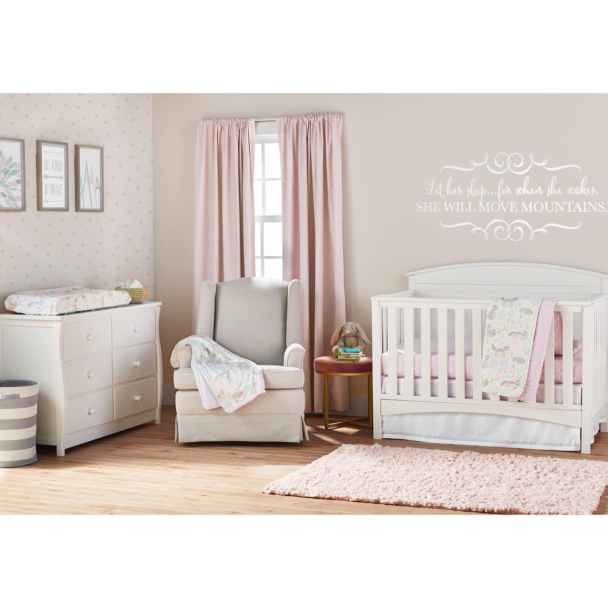 Pixie Fox Soft & Plush Fitted Crib Sheet 2 Pack Set