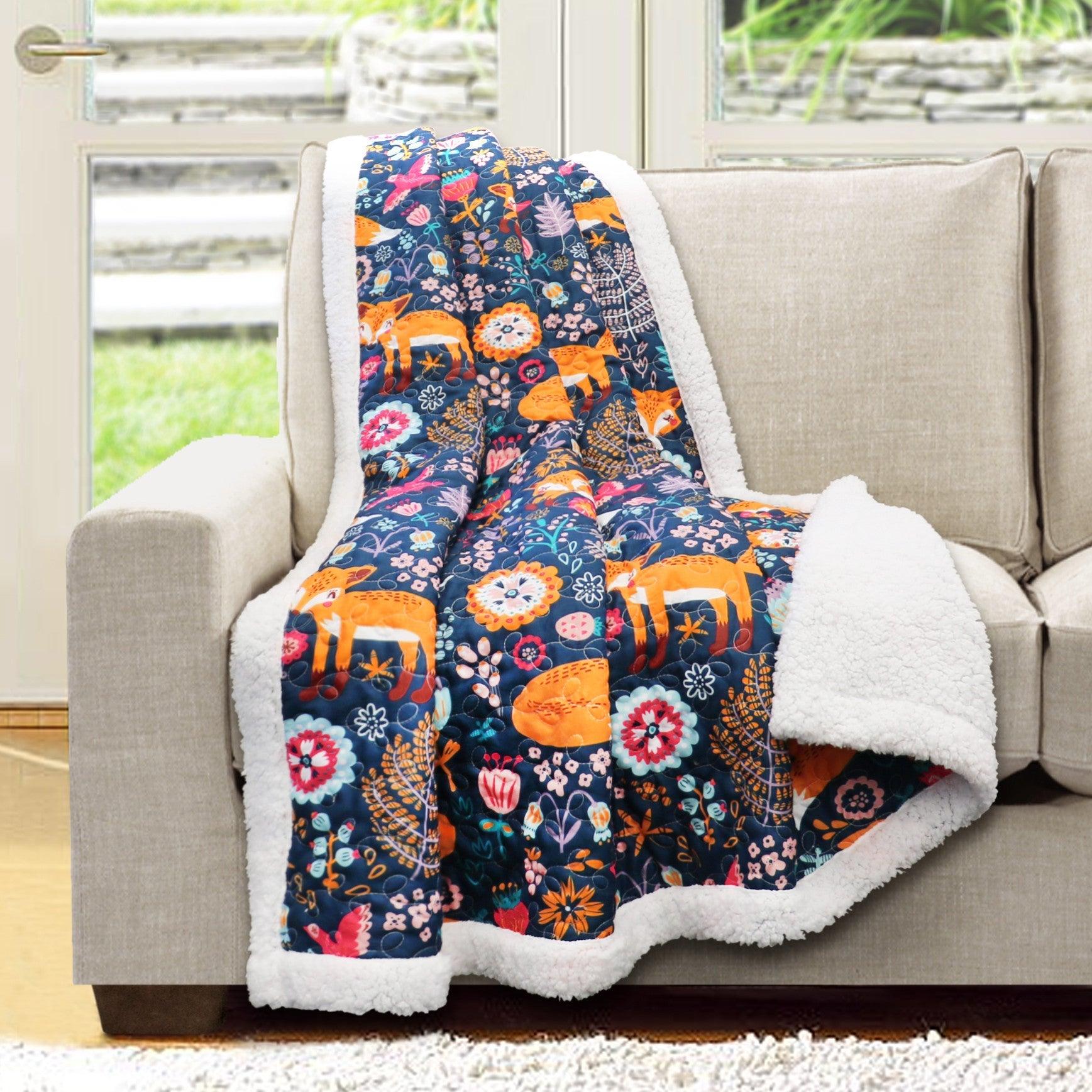 Pixie Fox Throw Sherpa