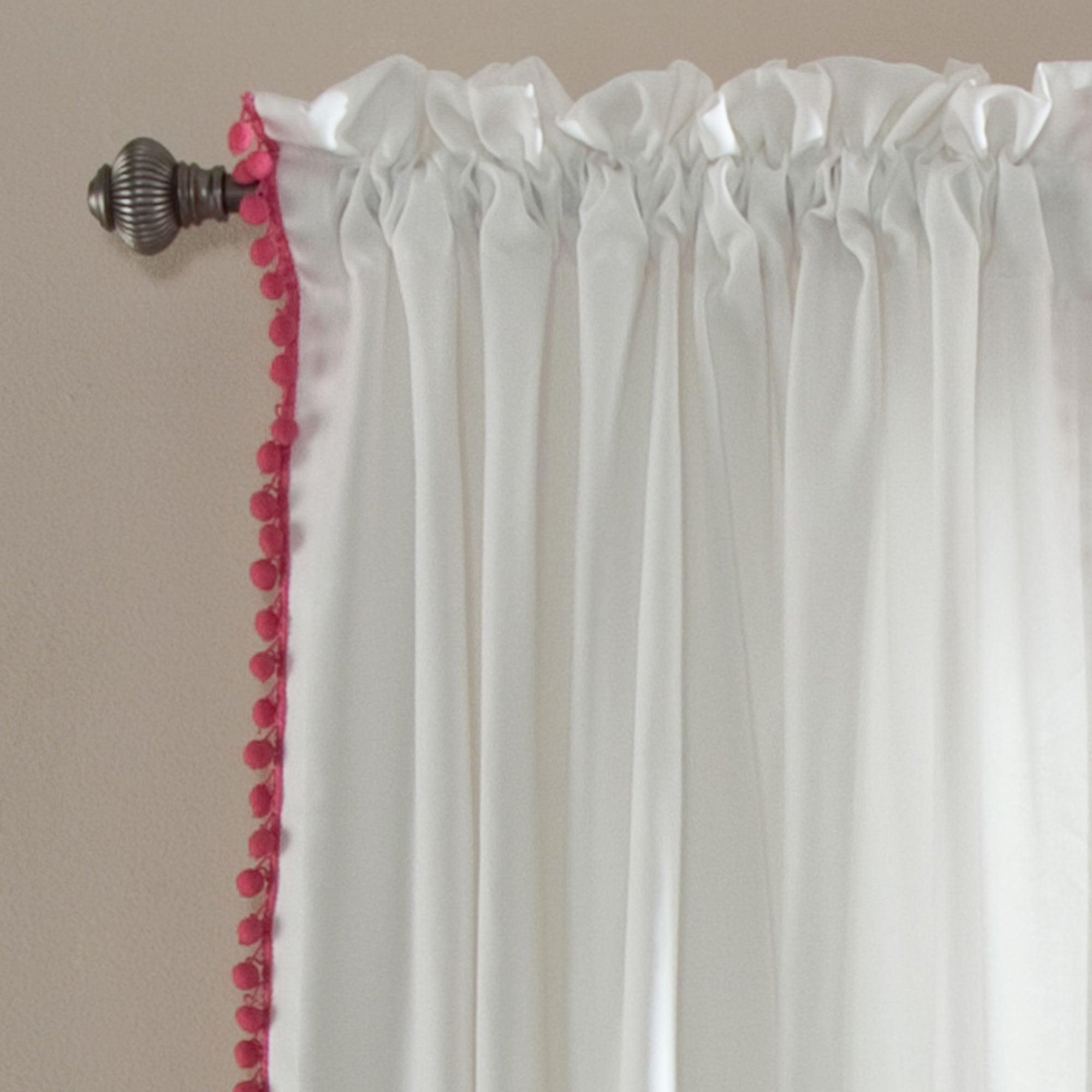 Pom Pom Window Curtain Panel