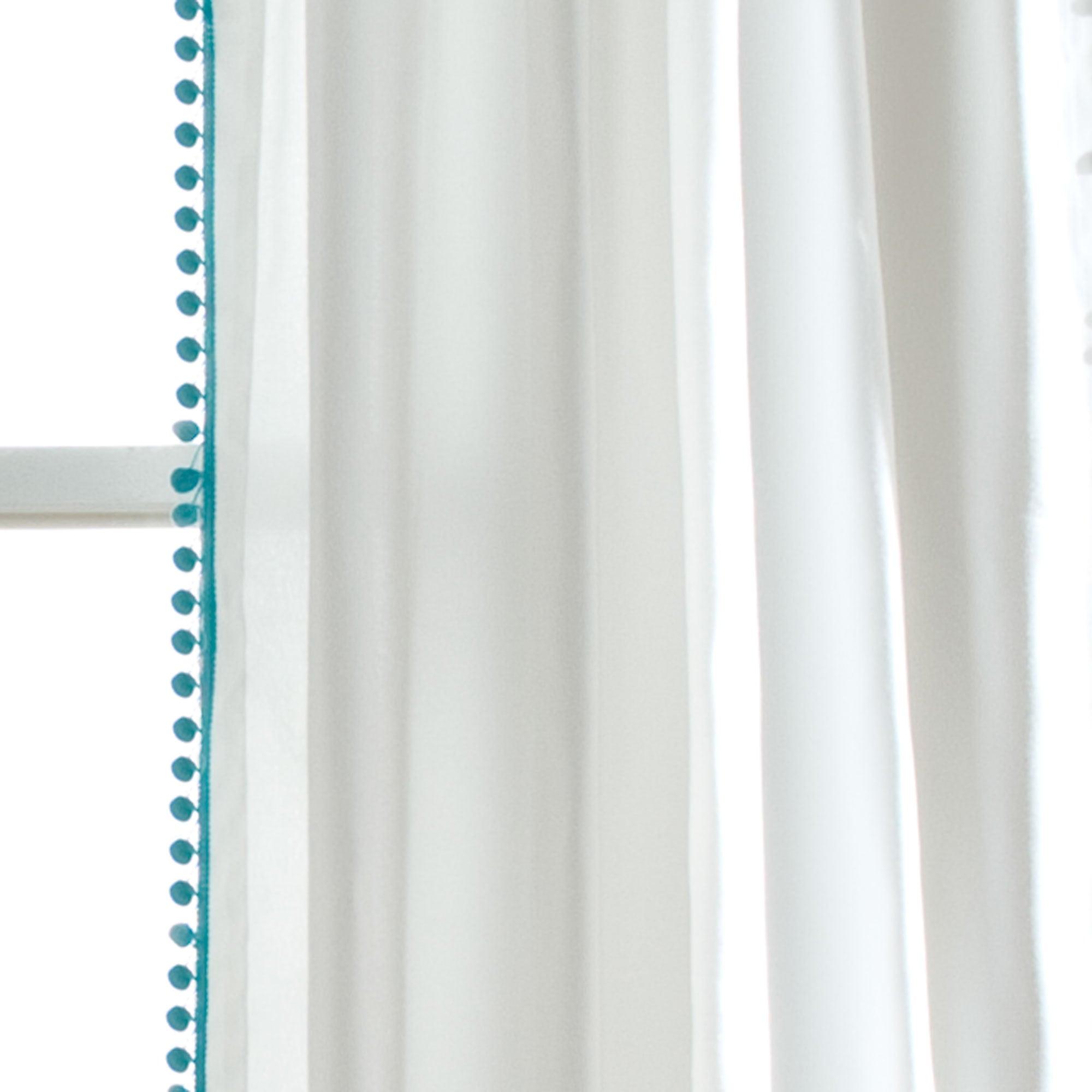 Pom Pom Window Curtain Panel