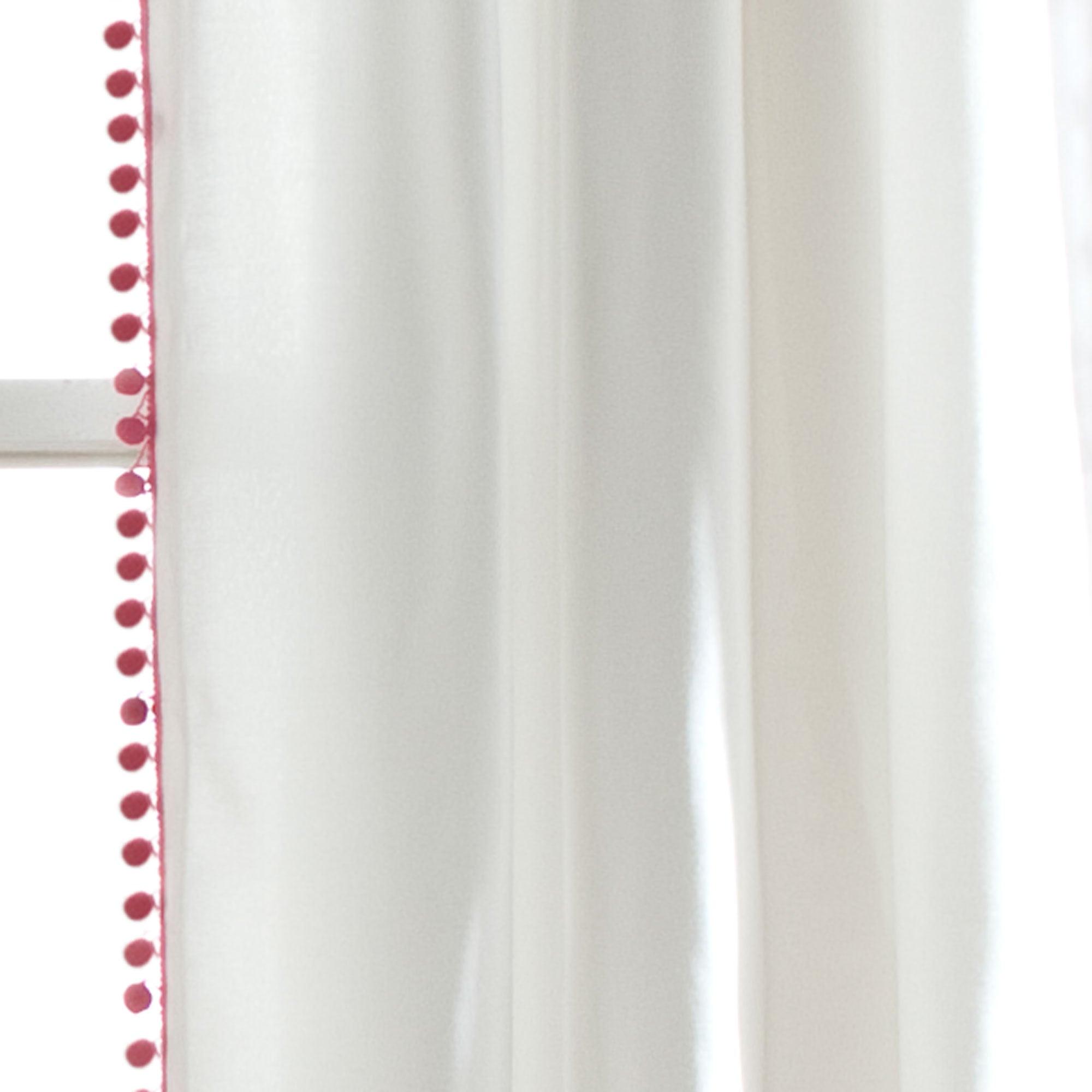 Pom Pom Window Curtain Panel