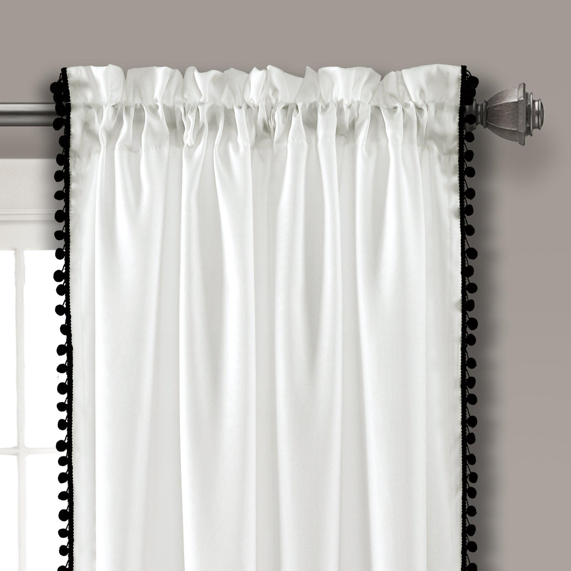 Pom Pom Window Curtain Panel