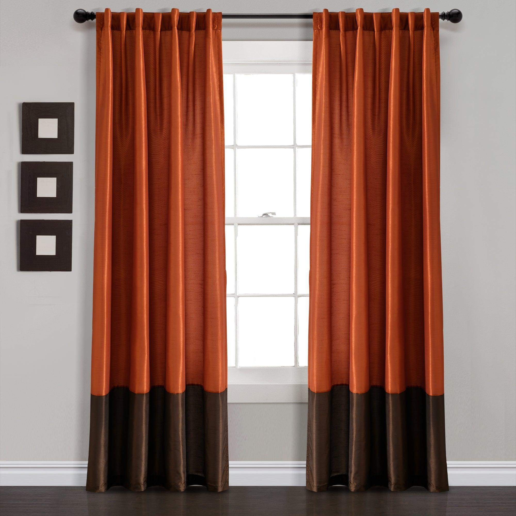 Prima Back Tab Rod Pocket Window Curtain Panel Set