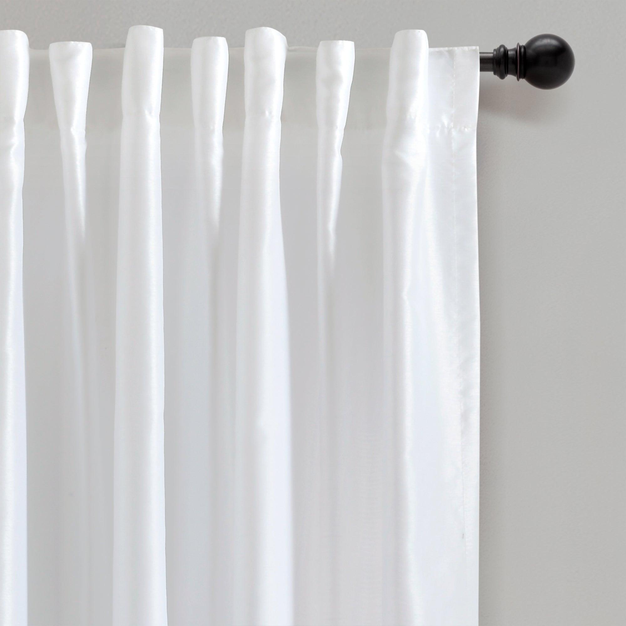 Prima Back Tab Rod Pocket Window Curtain Panel Set