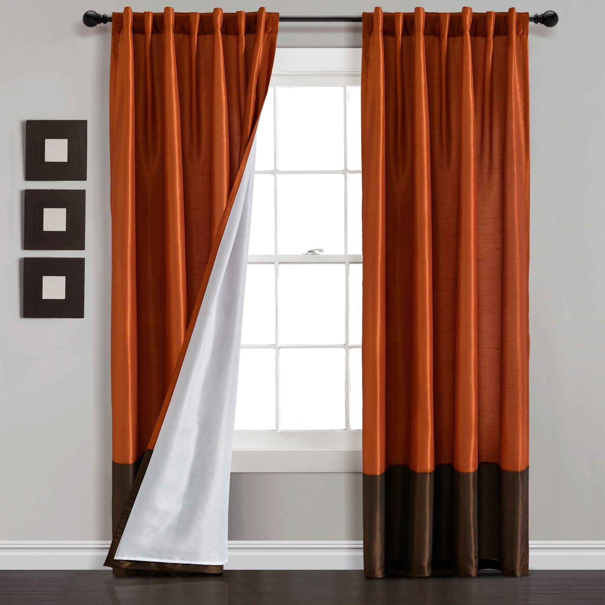 Prima Back Tab Rod Pocket Window Curtain Panel Set