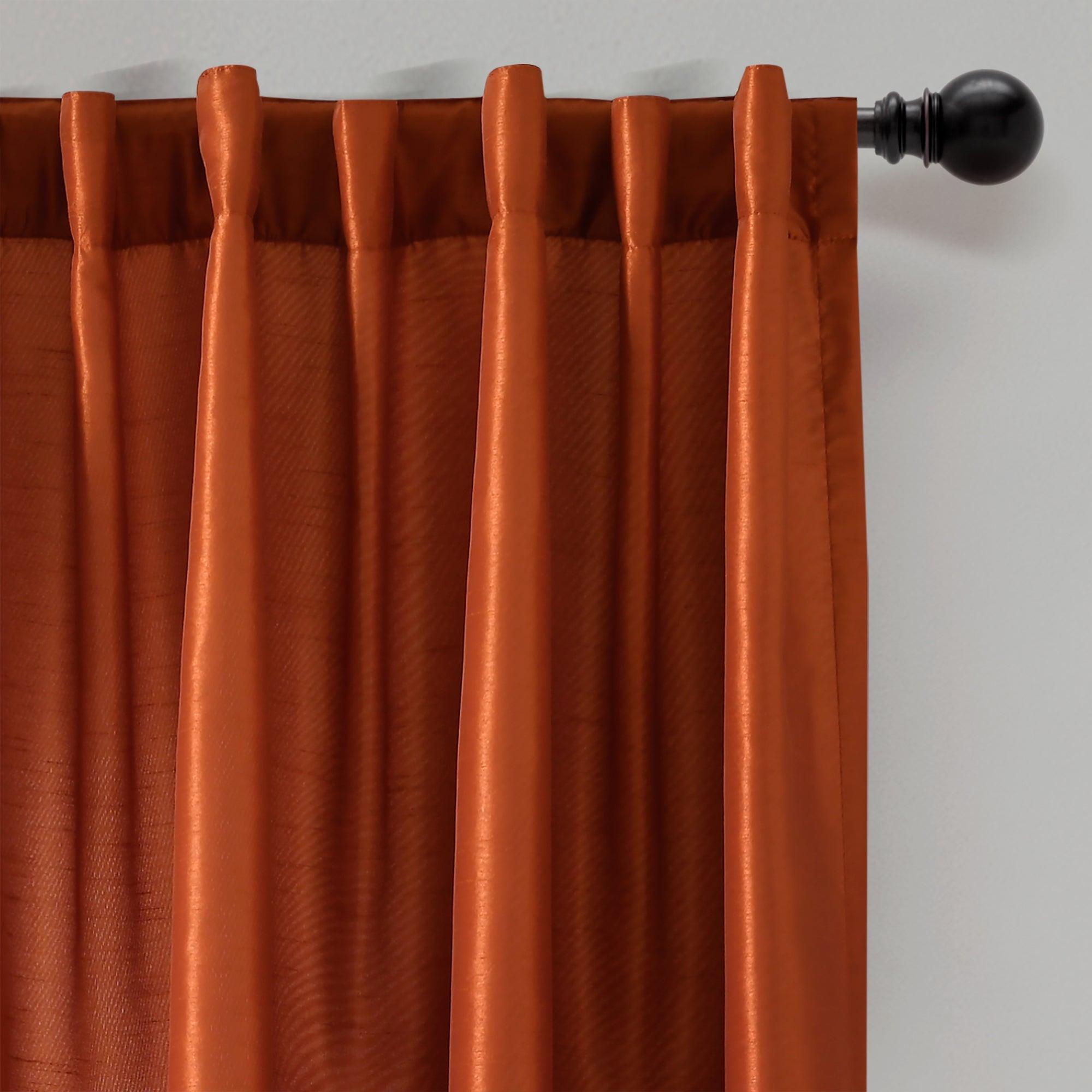 Prima Back Tab Rod Pocket Window Curtain Panel Set