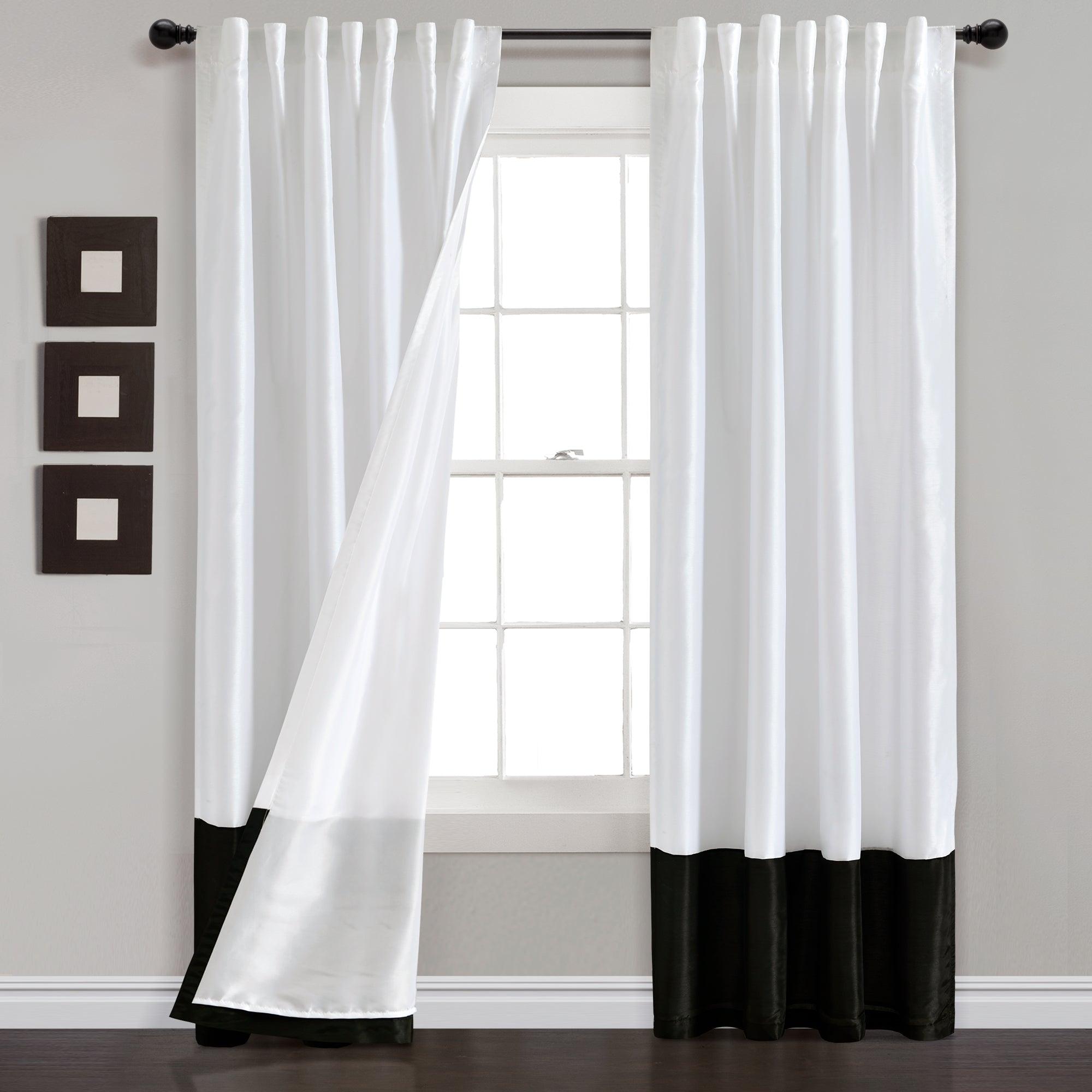 Prima Back Tab Rod Pocket Window Curtain Panel Set