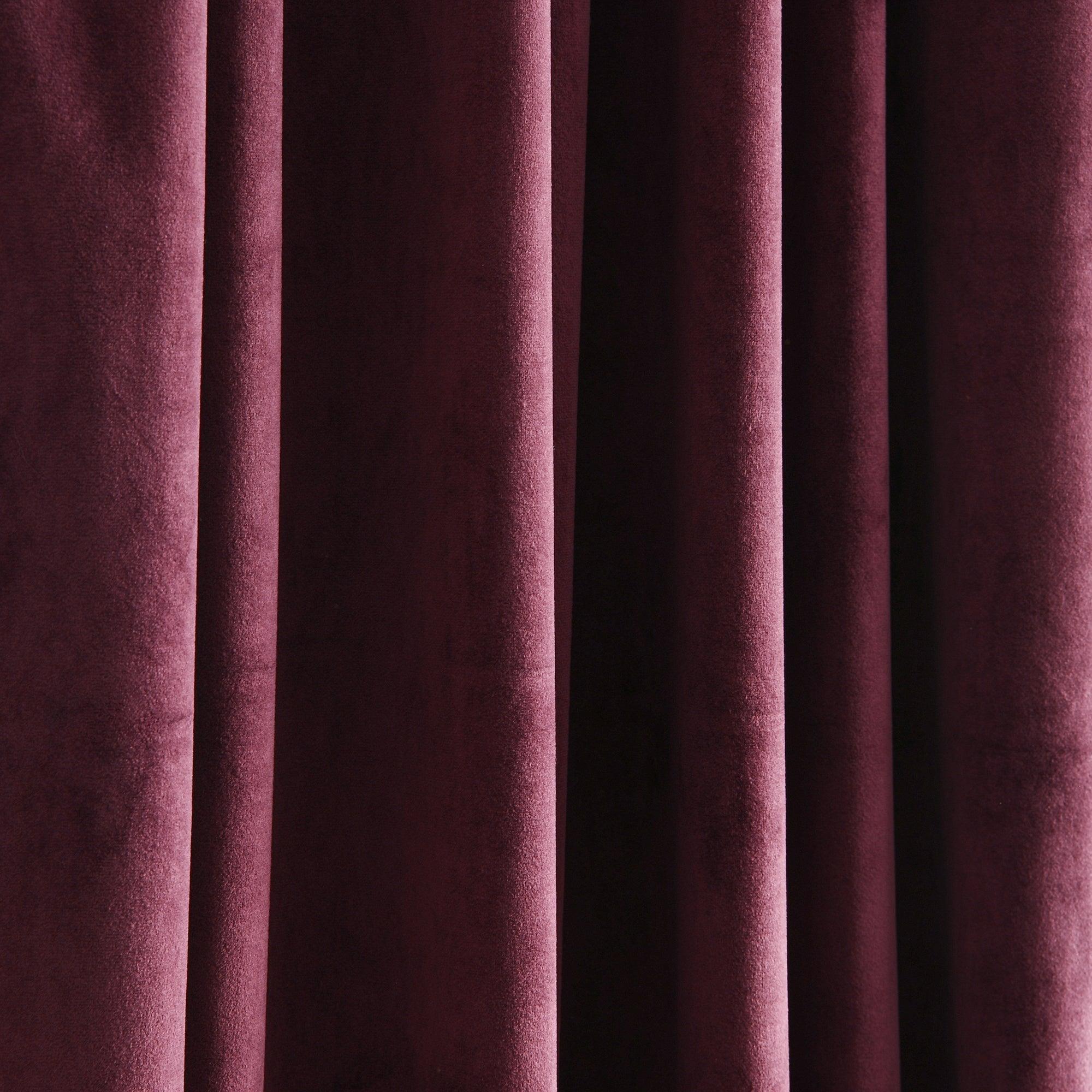 Prima Velvet Solid Back Tab Rod Pocket Light Filtering Window Curtain Panel Set