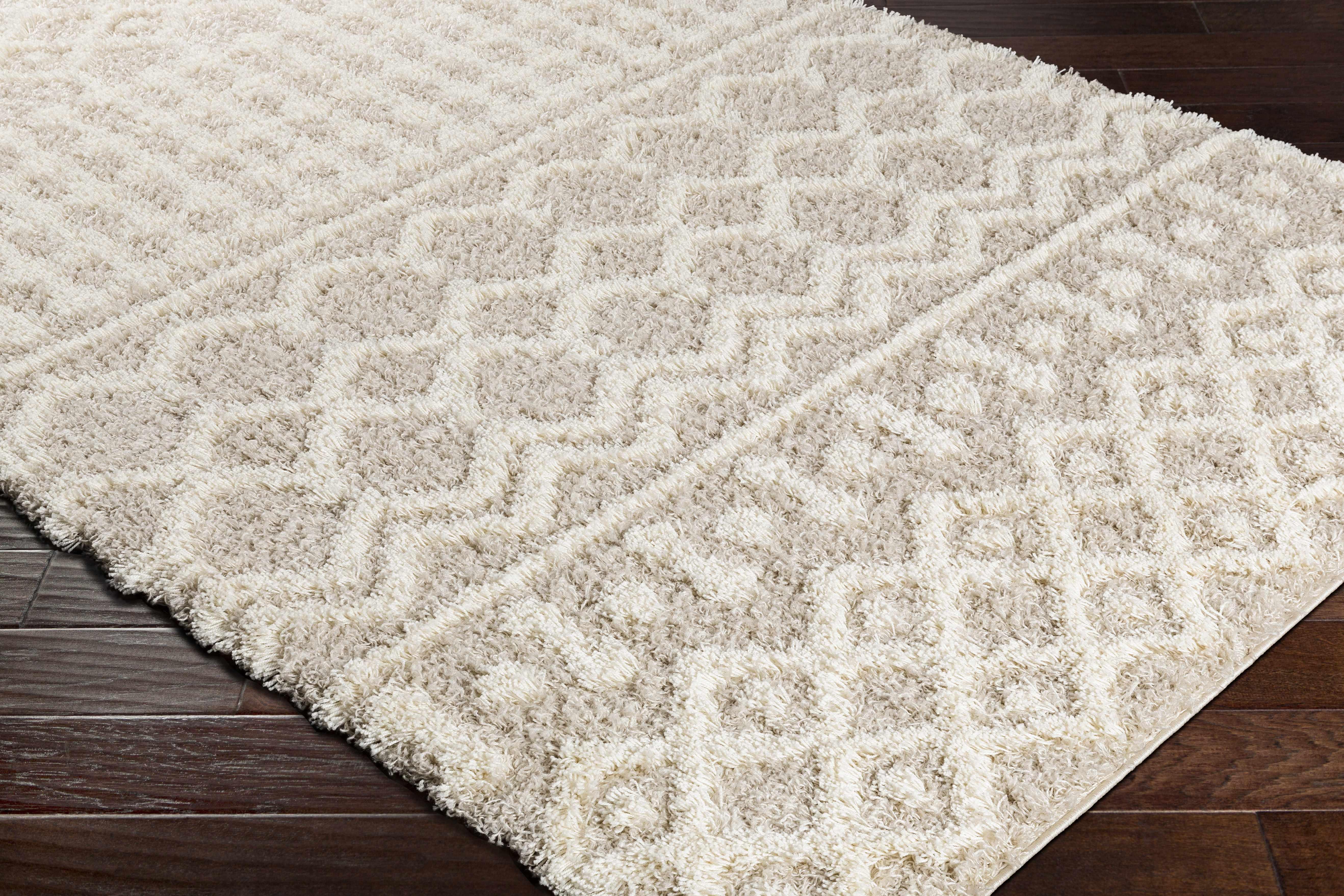 Prompton Cream Plush Area Rug