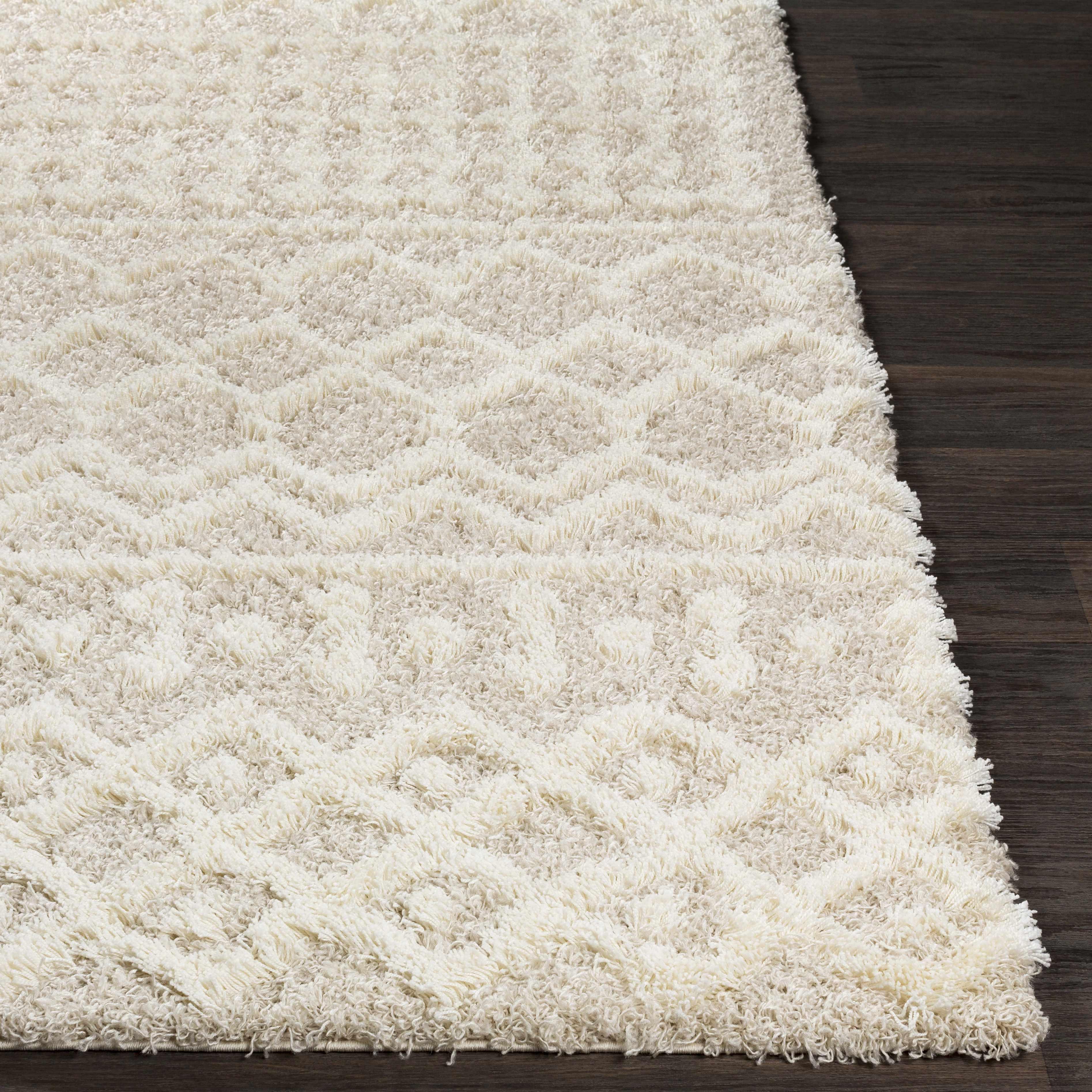 Prompton Cream Plush Area Rug