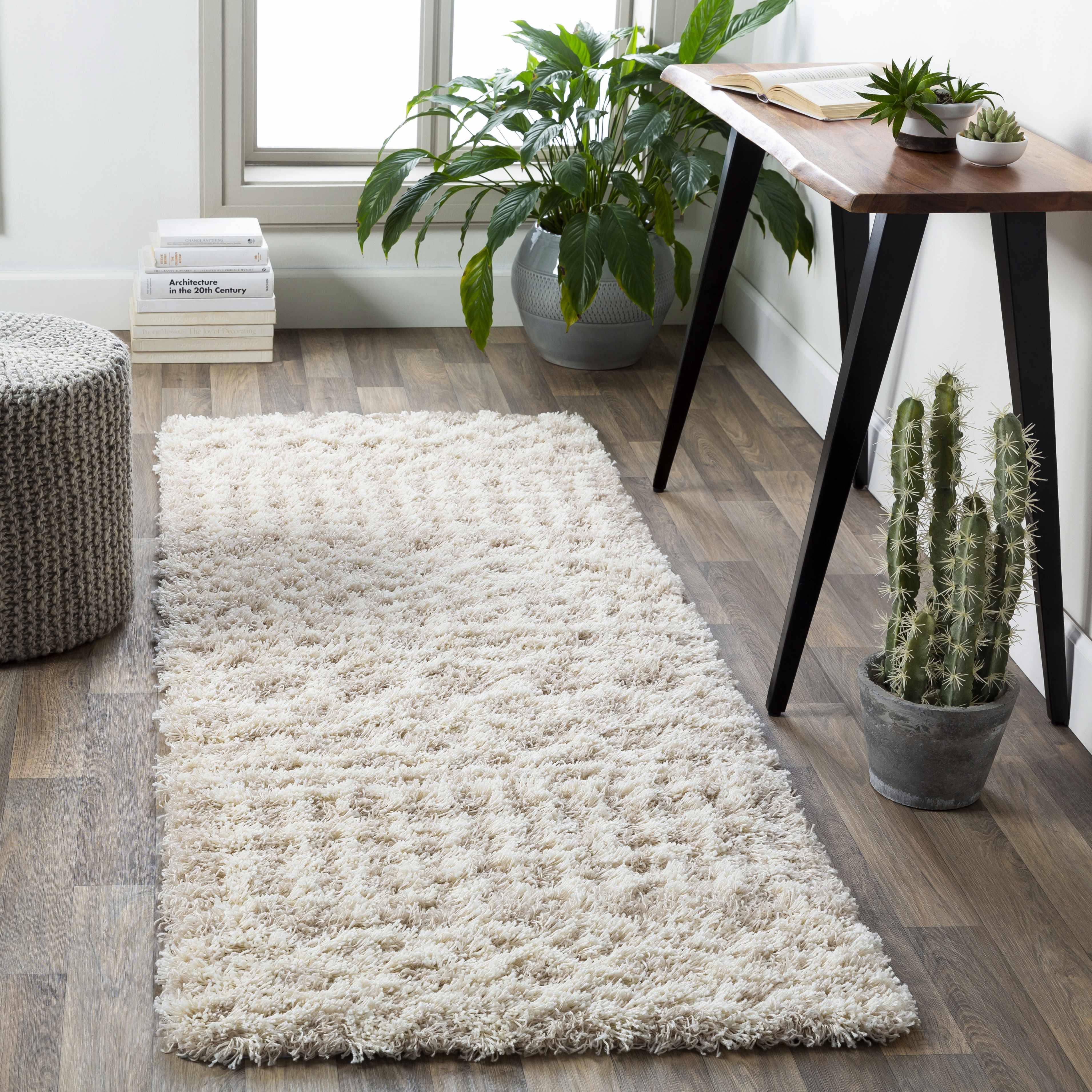 Prompton Cream Plush Area Rug