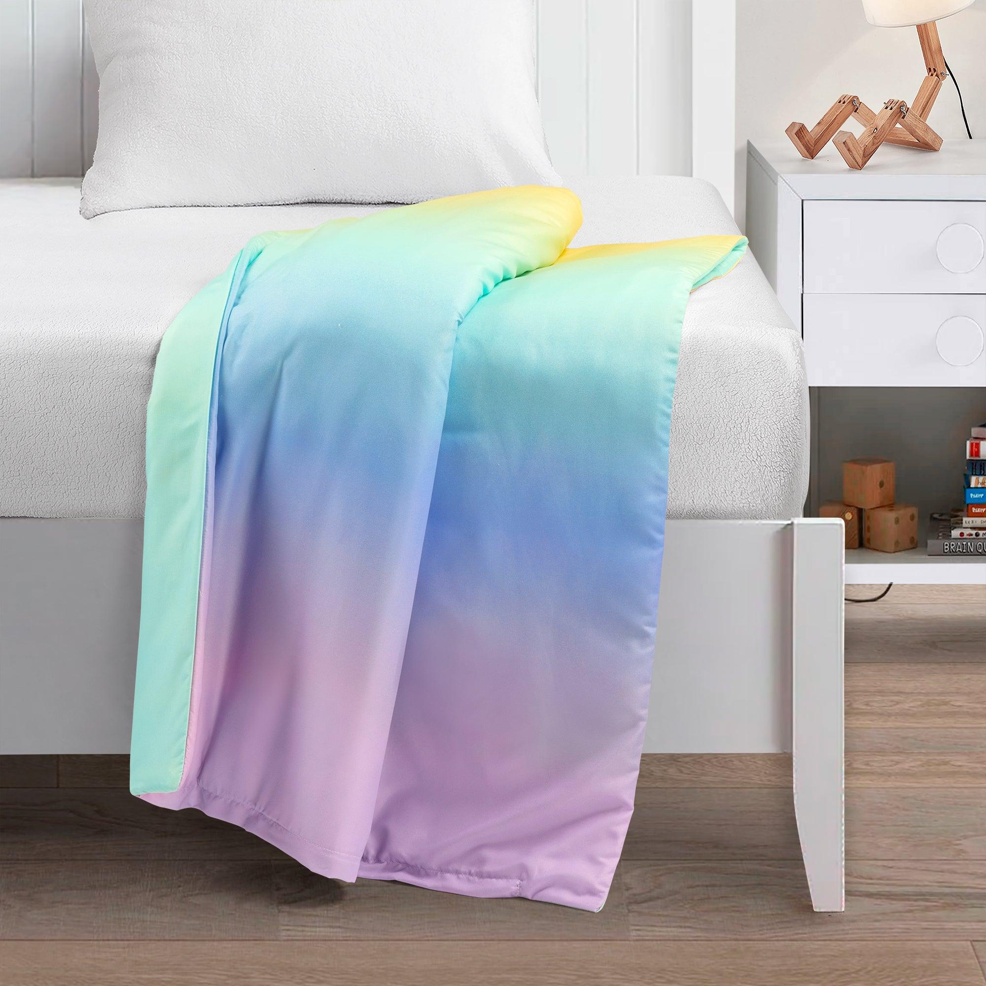 Qaanitha Rainbow Ombre 7-Pound Weighted Blanket Set