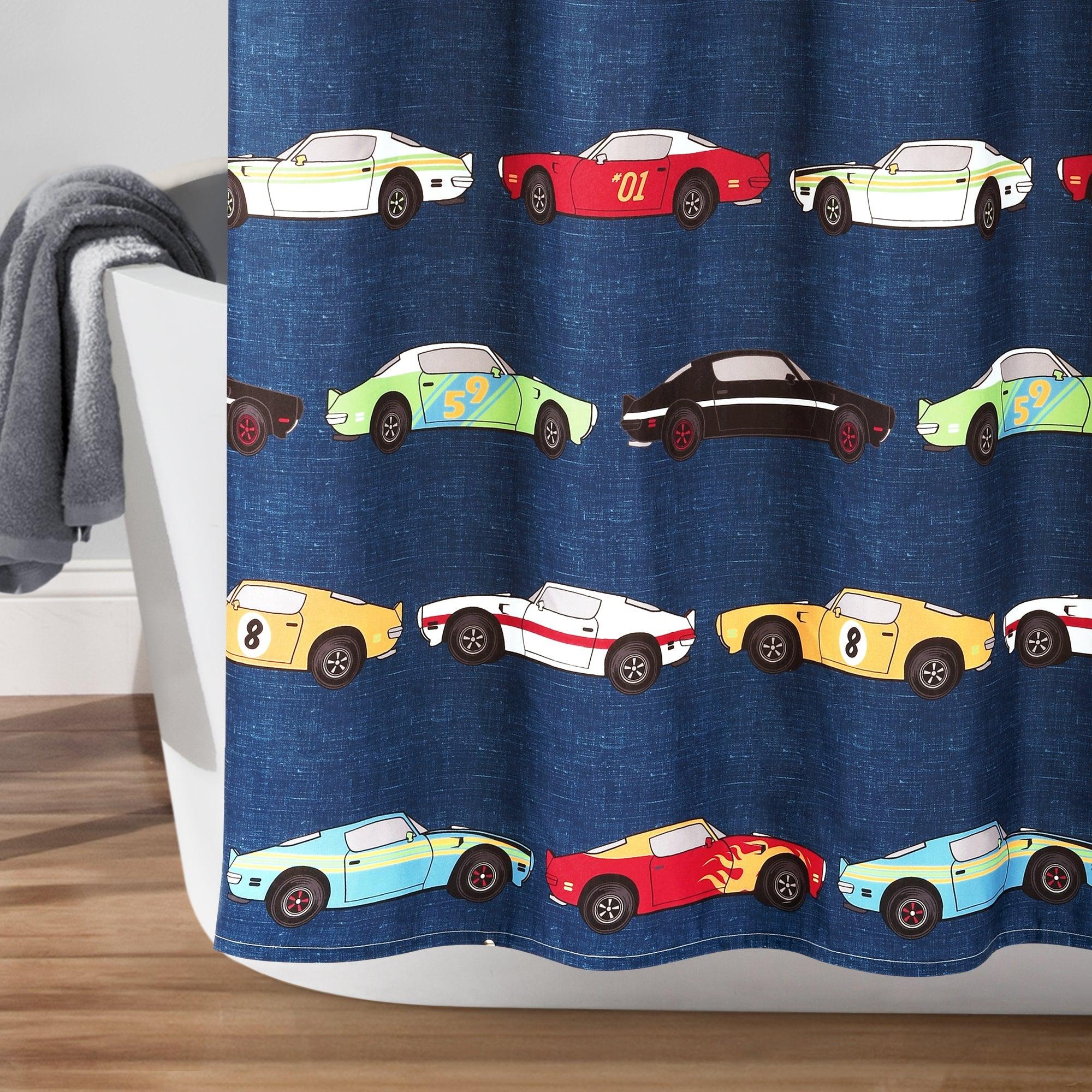 Race Cars Shower Curtain