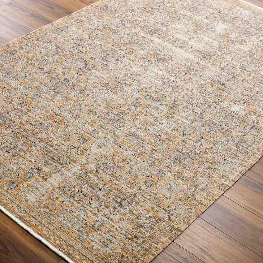 Radha Traditional Brown Washable Area Rug