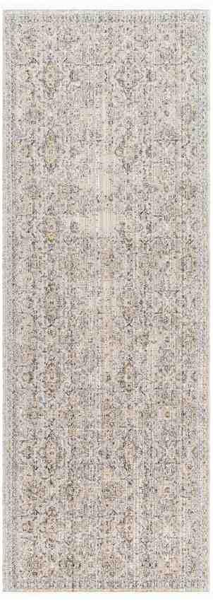 Radha Traditional Dark Olive/Ivory Washable Area Rug