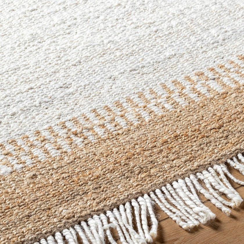 Rafe Texture Off-White Area Rug