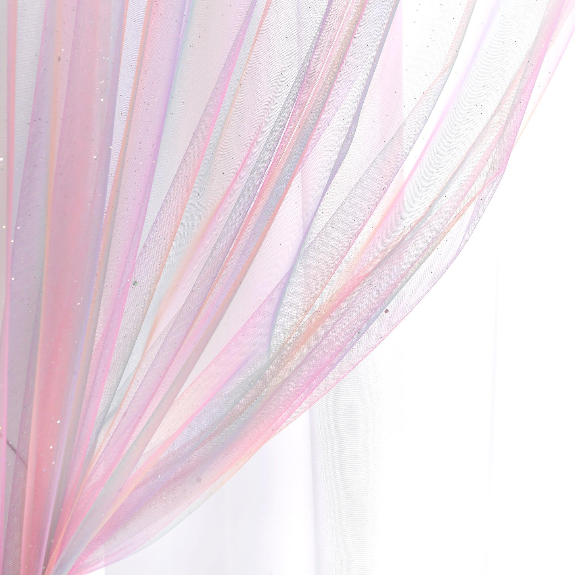 Rainbow Sheer With Lining Window Curtain Panel