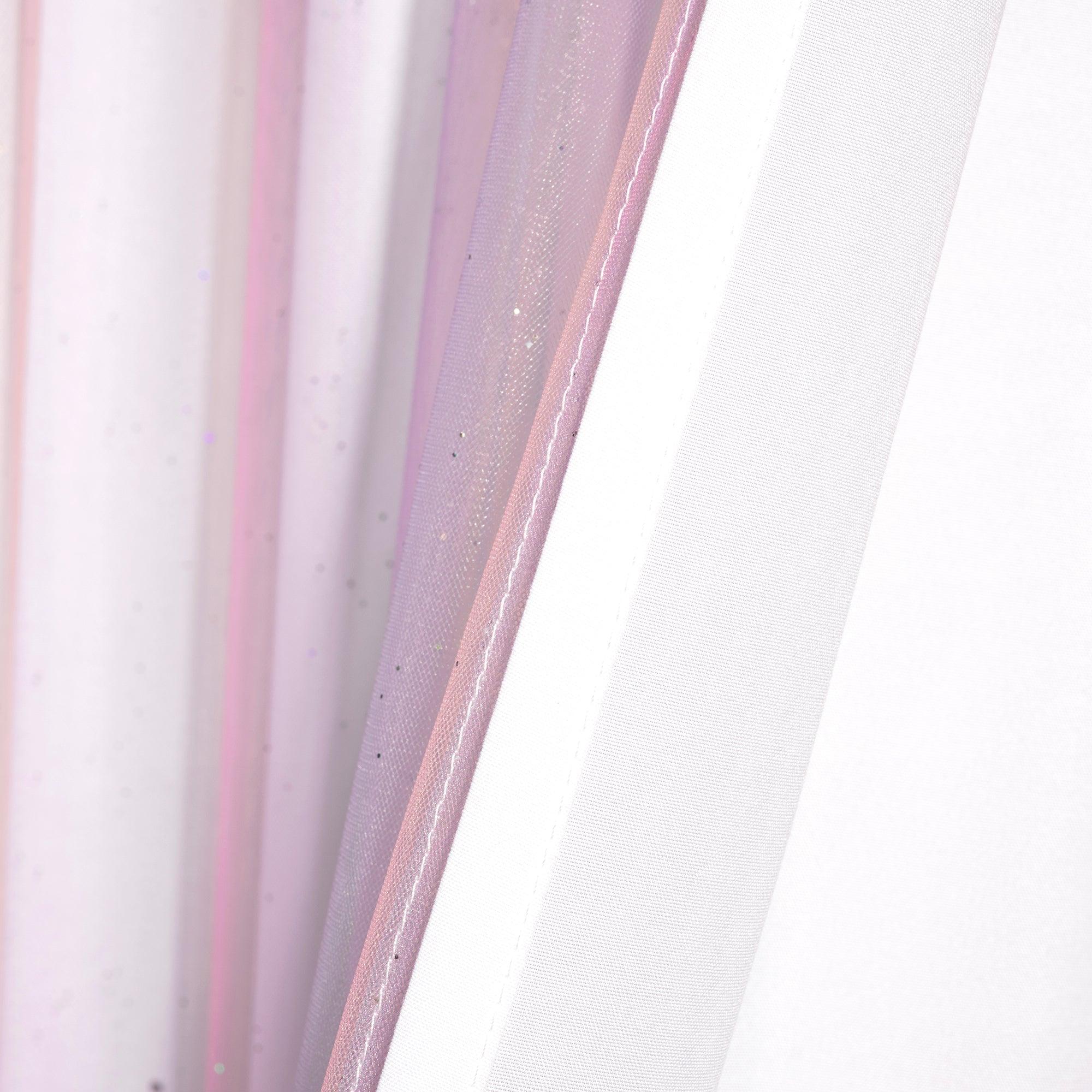 Rainbow Sheer With Lining Window Curtain Panel