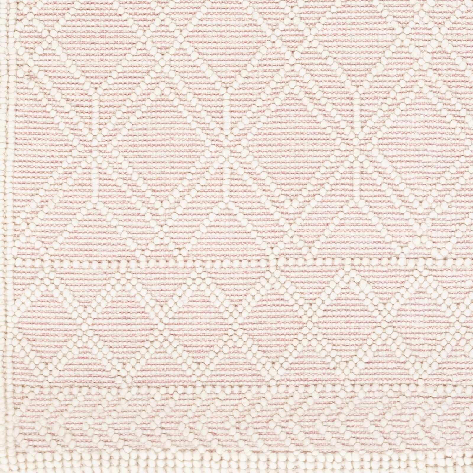 Ramsbury Pink Trellis Wool Rug