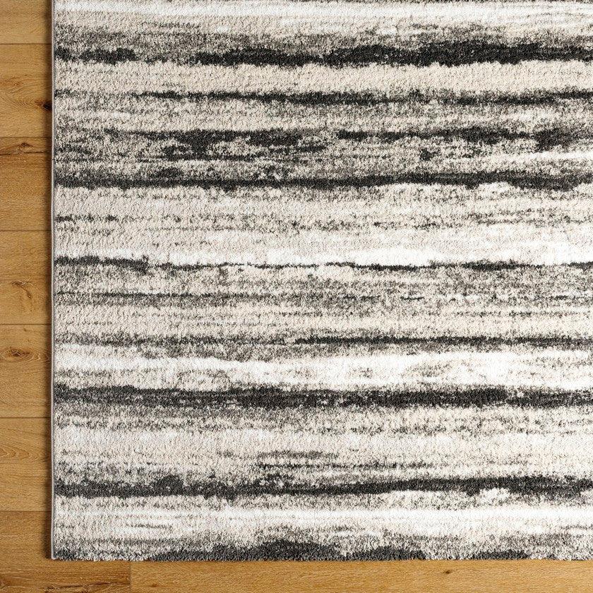 Rayshon Modern Black Area Rug