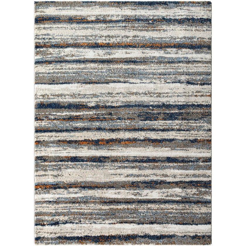 Rayshon Modern Dark Blue Area Rug