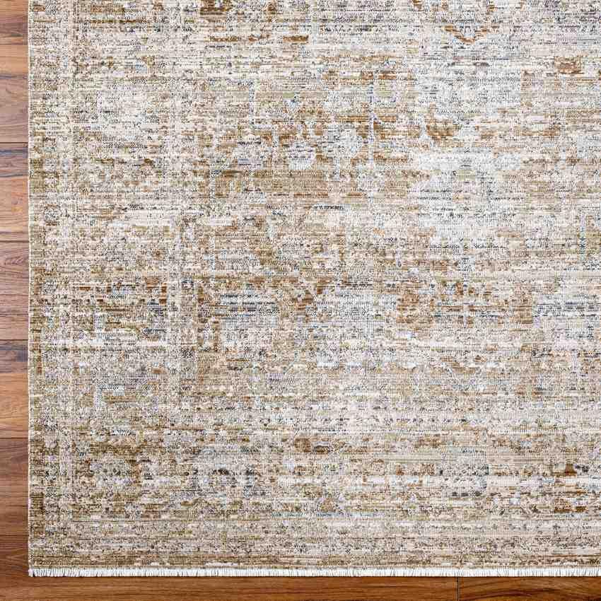 Robynn Traditional Dark Brown Washable Area Rug